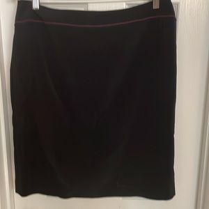 Travis Ayers Black Skirt with Pink Contrast Sz 12